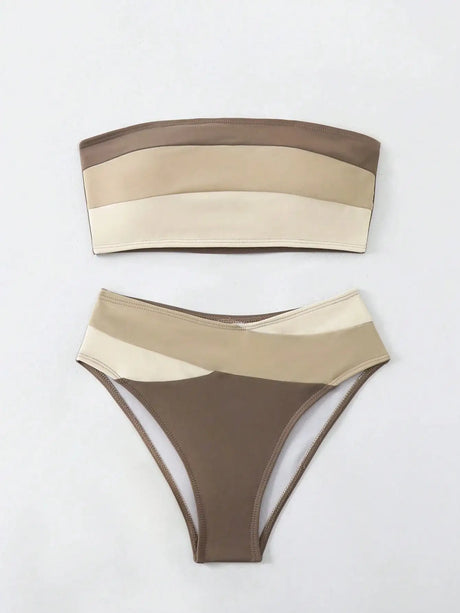 Women's Two-piece Casual Swimsuit P269 Decor - Lootquake