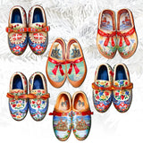 Danish Shoes Decorative Wooden Clip-on Ornaments Set of 6 by G. Debrekht - Love Family Decor - 8090073C-S6