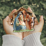 Born Under Bright Star Nativity Wooden Ornaments by G. DeBrekht Nativity Holiday Decor - 8611082