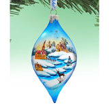 Winter Village Glass Ornament by G. DeBrekht - Christmas Decor - 74175