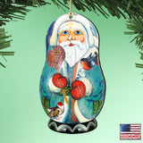 Father Frost Santa Matreshka Wooden Ornaments by G. DeBrekht - Christmas Santa Snowman Decor - 8110773