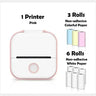 Portable Mini Printer for Students and Hobbyists, Bluetooth Thermal Label Printer