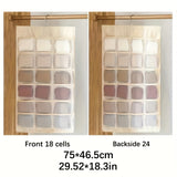 Sac de rangement pour sous-vêtements double face - Solution de rangement polyvalente pour lingerie et chaussettes, design compact et adapté aux voyages, avec fonction d'accrochage facile