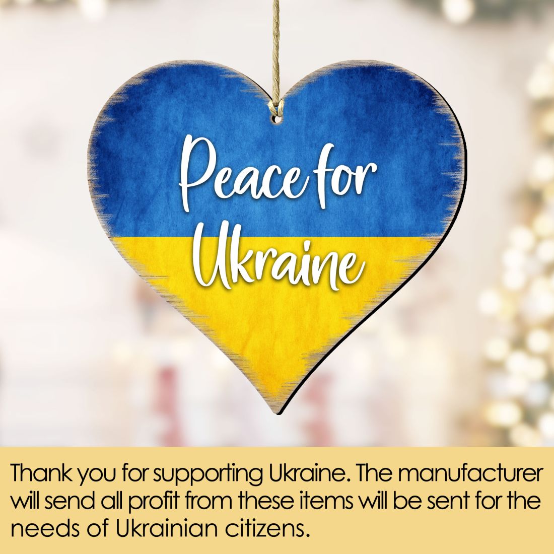 Adornos de madera con forma de corazón de Ucrania - Decoración Internacional - 8187122