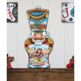 Old World Nutcracker Christmas Door Decor by G. DeBrekht - Christmas Santa Snowman Decor - 8116430H