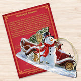 Frosty Forest Friends Wooden Ornaments by Gelsinger - Christmas Santa Snowman Decor - 8161024-1624