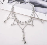 2025 New High End Design Full Diamond Water Diamond Necklace - Lootquake