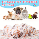 Couverture chaude et douce pour animaux de compagnie, motif empreinte de patte, pour chiens, chats et cochons d'Inde.