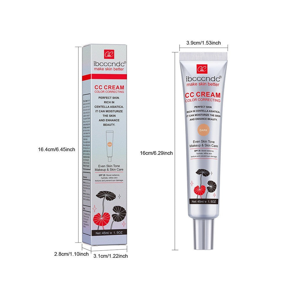 Moisturizing Correcting CC Cream Waterproof Anti-sweat Makeup Before Concealer Lasting Women Makeup Protect Skin Erborian Make - Lootquake