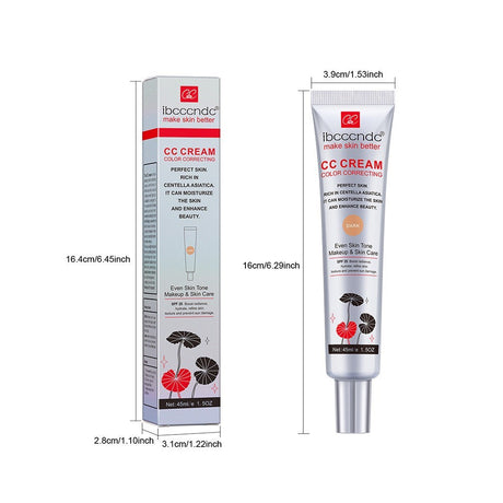Moisturizing Correcting CC Cream Waterproof Anti-sweat Makeup Before Concealer Lasting Women Makeup Protect Skin Erborian Make - Lootquake