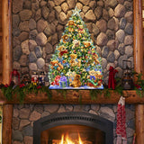 Decoración navideña para puerta con osito de peluche de D. Gelsinger - Decoración navideña - 8461019H-1101