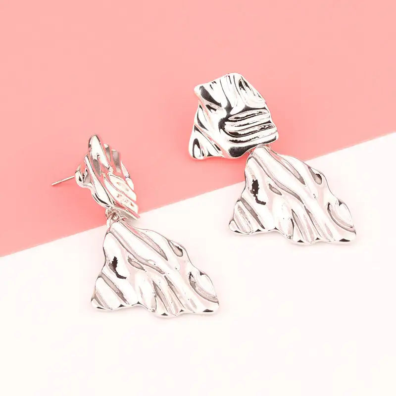 European And American Fashion Exaggerated Irregular Earrings Simple Geometric Female Vintage Earrings - Lootquake