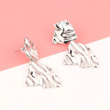 European And American Fashion Exaggerated Irregular Earrings Simple Geometric Female Vintage Earrings - Lootquake
