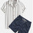 Men's Casual Suit 3D Digital Printing Short Sleeve Shirt Hawaii Suit - Lootquake