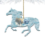 Adornos de madera de caballo corriendo de G. DeBrekht - Decoración navideña con temática de vida silvestre - 8198152