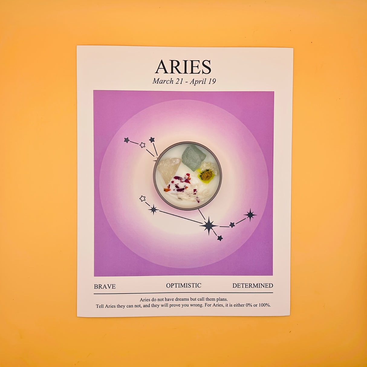 Bougie parfumée artisanale du signe du zodiaque Balance avec fleurs séchées et parfum de carillon éolien bleu - Idéale pour la méditation, le yoga et le tarot - Cadeau parfait pour Noël, Halloween, Pâques et le Nouvel An -