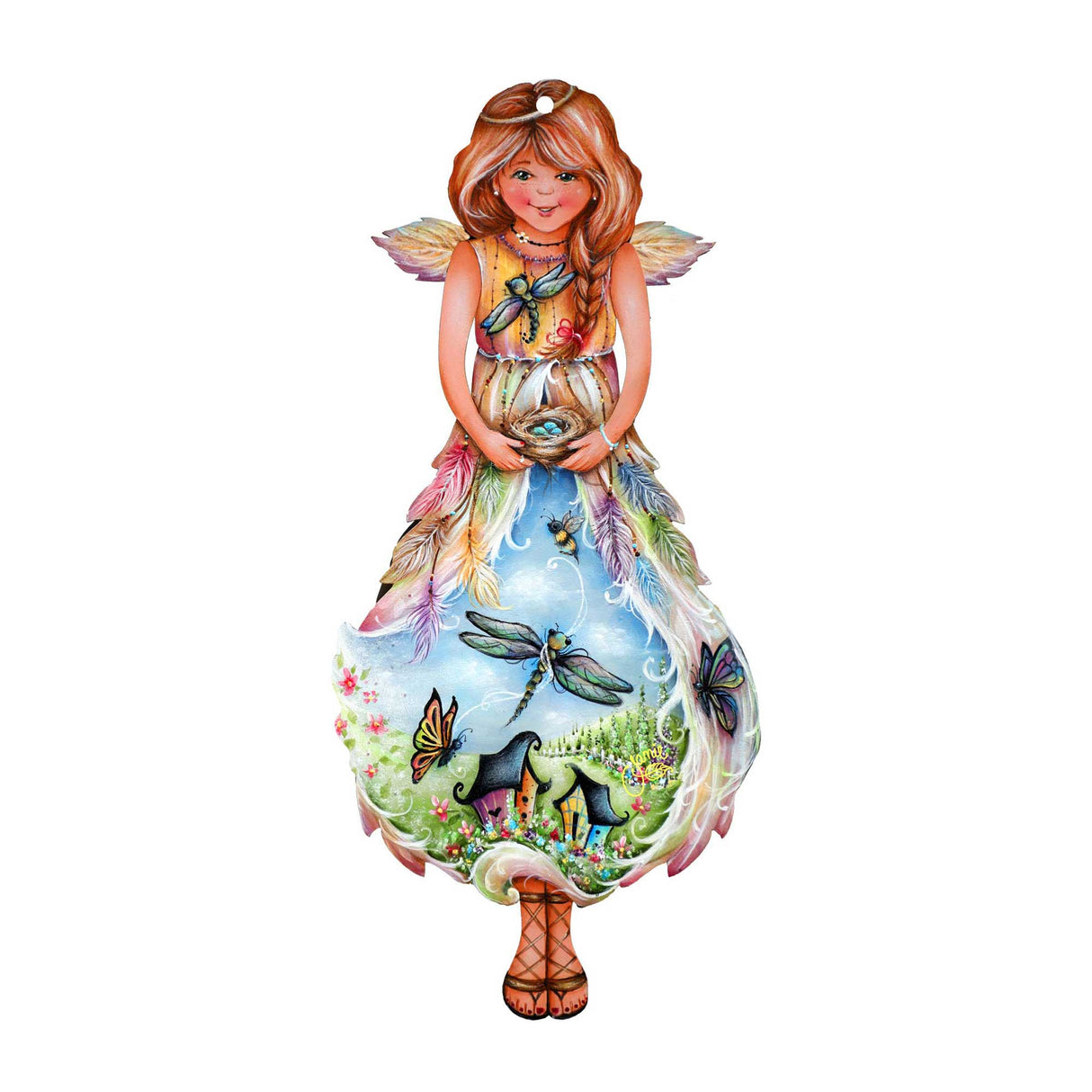 Blessing Angel Wildlife Door Decor - J. Mills-Price - Wildlife Holiday Decor - 8457902H