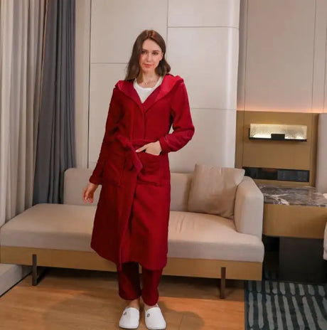 Women's Fibre Velvet Gown Set - Lootquake