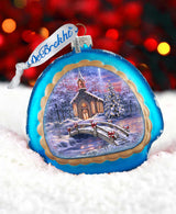 O Come Emmanuel Rainbow Glass Christmas Ornament by D. Gelsinger - Nativity Holiday Decor - 756-026-DG