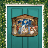 Nacimiento de Jesús: Decoración navideña para puerta de G. Debrekht - Decoración navideña - 8652761H