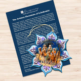 Nativity Snowflake Wooden Ornaments Set of 3 by G. Debrekht - Nativity Holiday Decor - 8090153-S3