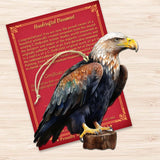 Bald Eagle Charm Wooden Ornaments by G.Debrekht - Wildlife Holiday Decor - 8710101-4