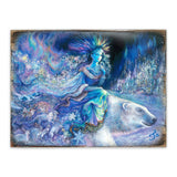 Polar Princess Fantasy Wooden Wall Art by Josephine Wall - Fantasy Decor - 852126-JW