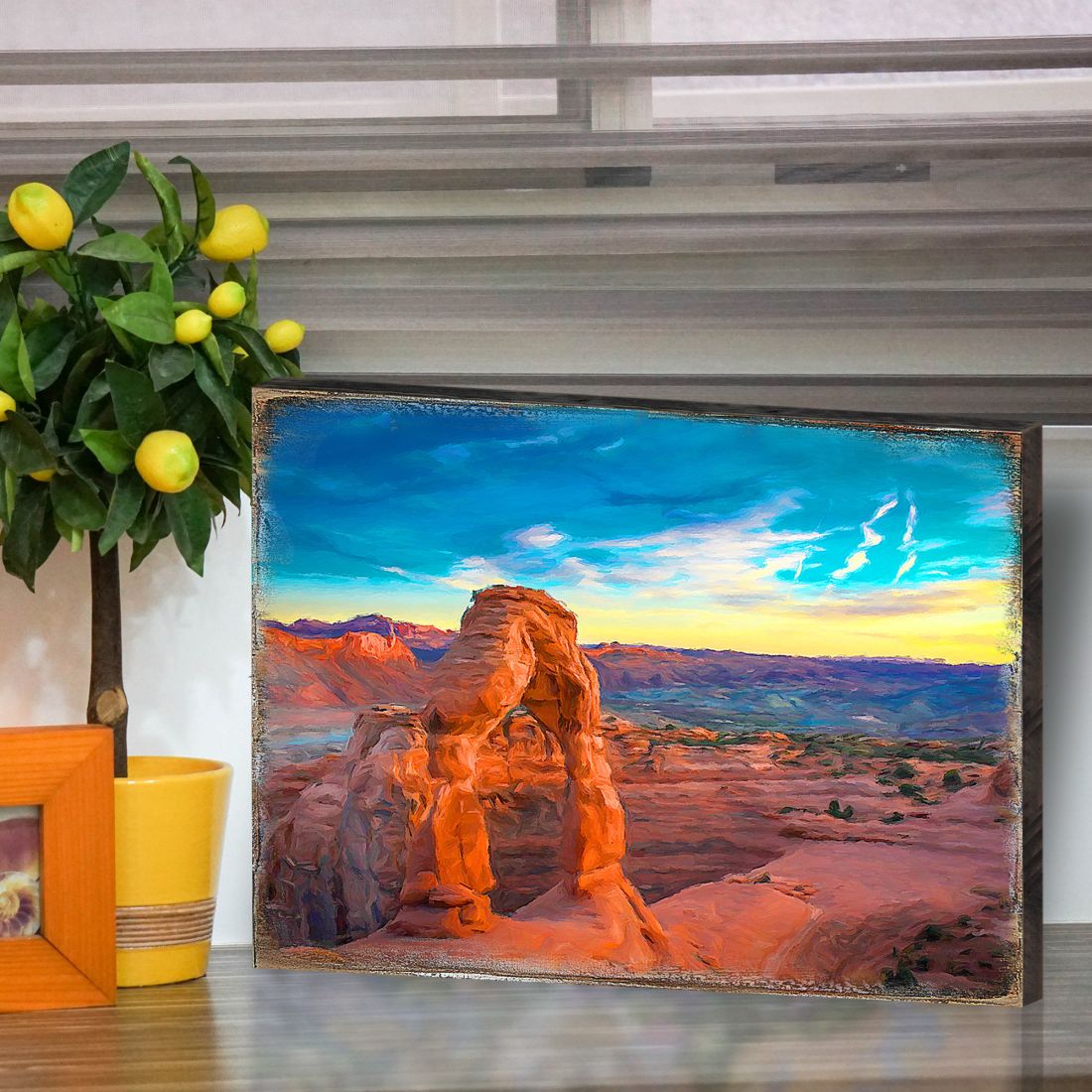 Arte mural de madera del cañón Hogle de Nature Wonders - Decoración de vida silvestre - 95245B