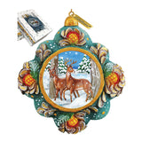 Wilderness Sculpted Hand-Painted Christmas Ornament by G. DeBrekht - Wildlife Holiday Decor - 6102510