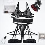 Women's Metal Lingerie With Chest Ring Suit - Lootquake