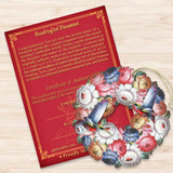 Birdy Floral Wreath Wooden Ornaments by G. DeBrekht - Easter Spring Decor - 8185312