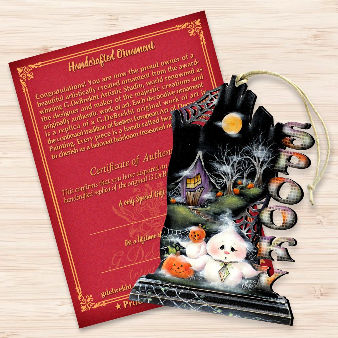 Adornos de madera "This Boos for You" de Jamie Mills-Price - Decoración de Halloween para Acción de Gracias - 8457408