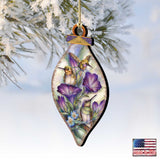 Everlasting Friendship Hummingbirds Wooden Ornaments by J. Bergsma - Wildlife Holiday Decor - 8591936-JB