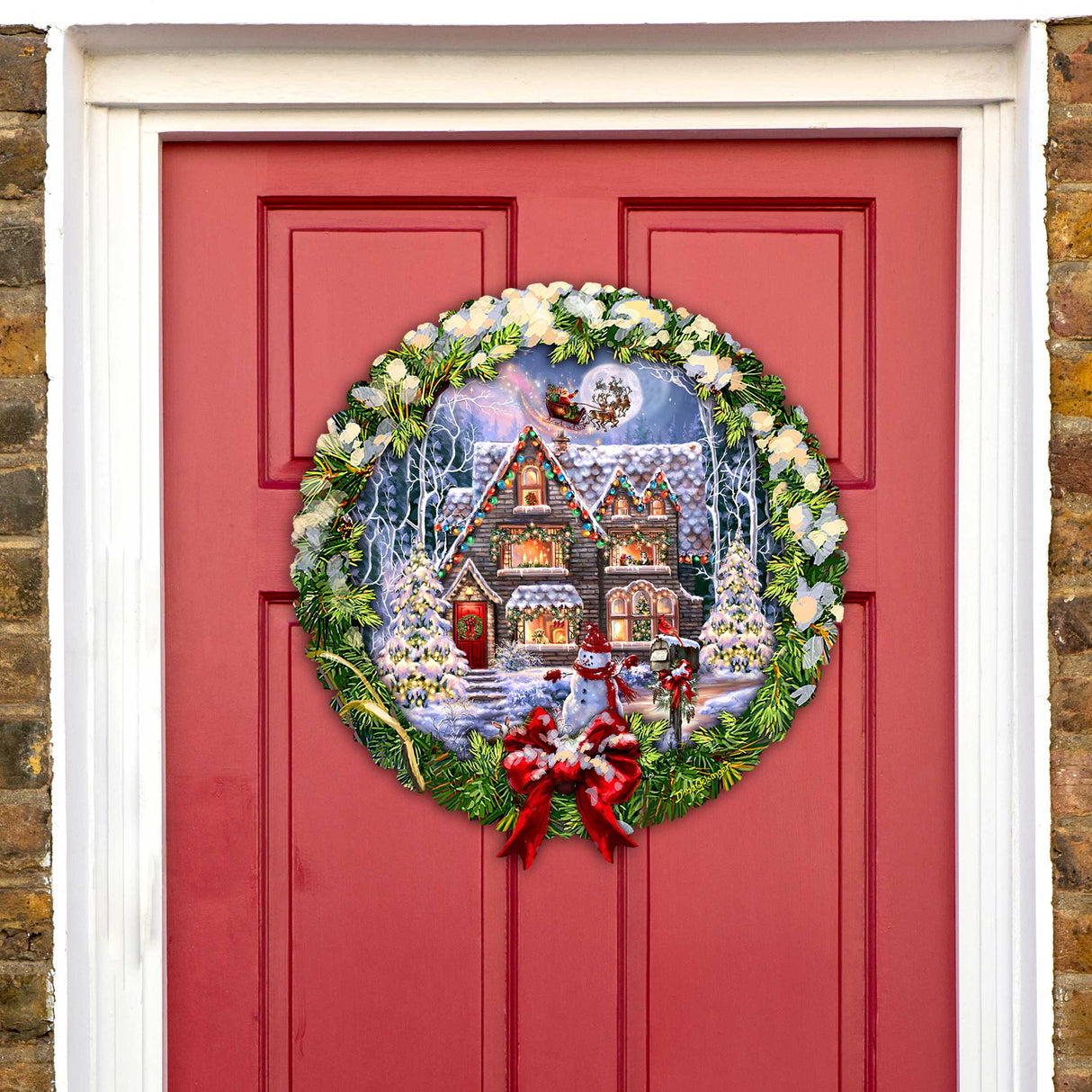 Christmas House Holiday Door Decor by D. Gelsinger - Christmas Decor - 8652812H-DG