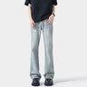 Black Casual Trousers Straight Micro-pull - Lootquake