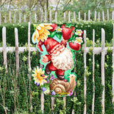 Decoración navideña para puerta con un dulce gnomo de verano de D. Gelsinger - Decoración navideña - 8461062H-DG