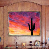 Cactus Art Wooden Wall Art by Nature Wonders - Nature Wildlife Decor  - 95241B