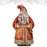 Santa's Nostalgic Rocking Horse Wooden Ornaments by G. Debrekht - Christmas Santa Snowman Decor - 8691414