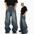 American High Street Heavyweight Irregular  Jeans - Lootquake