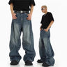 American High Street Heavyweight Irregular  Jeans - Lootquake