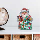 Decoración navideña para puerta con árbol de Papá Noel de G. DeBrekht - Decoración navideña con muñeco de nieve de Papá Noel - 8119181H