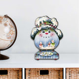 Joe Cool Snow Globe Door Decor by Jamie Mills-Price - Christmas Santa Snowman Decor - 8457506H