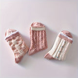 6 pares de calcetines con estampado floral, cómodos y suaves, para mujer.