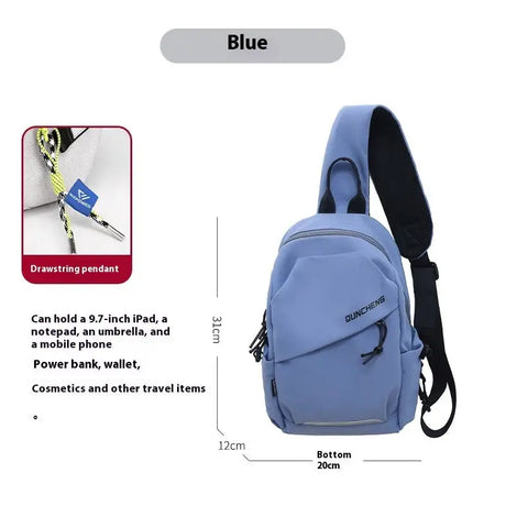 Crossbody Bag Small Shoulder Bag Men's Chest Bag - Lootquake
