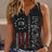 Ladies' V-neck Printed Fashionable Camisole Vest - Lootquake
