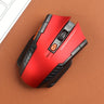 Ratón inalámbrico para juegos de 2,4 G, diseño ergonómico, agarre cómodo, alcance de 1000 m, ajuste de 800 a 1600 DPI, diseño elegante, para ordenadores de escritorio y portátiles, material plástico.