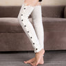 Calentadores de piernas de punto con ribete de encaje: suaves, elásticos y por encima de la rodilla para mujer. Medias y calcetines a juego con botones decorativos para el frío.