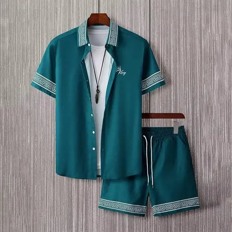 Fashion 3D Digital Printing Hawaiian Vacation Shirt Shorts - Lootquake
