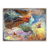 Spirit of Flight Fantasy Wooden Wall Art by Josephine Wall - Fantasy Decor - 852144-JW
