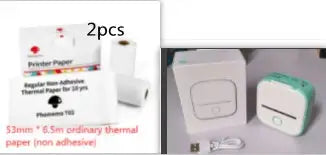 Portable Mini Printer for Students and Hobbyists, Bluetooth Thermal Label Printer